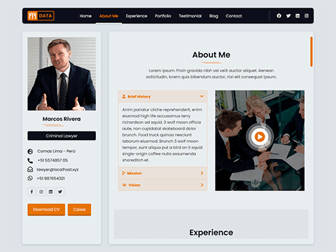 lawyer resume template
