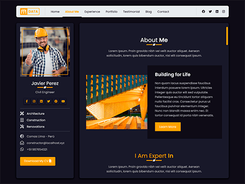 Constructor resume template